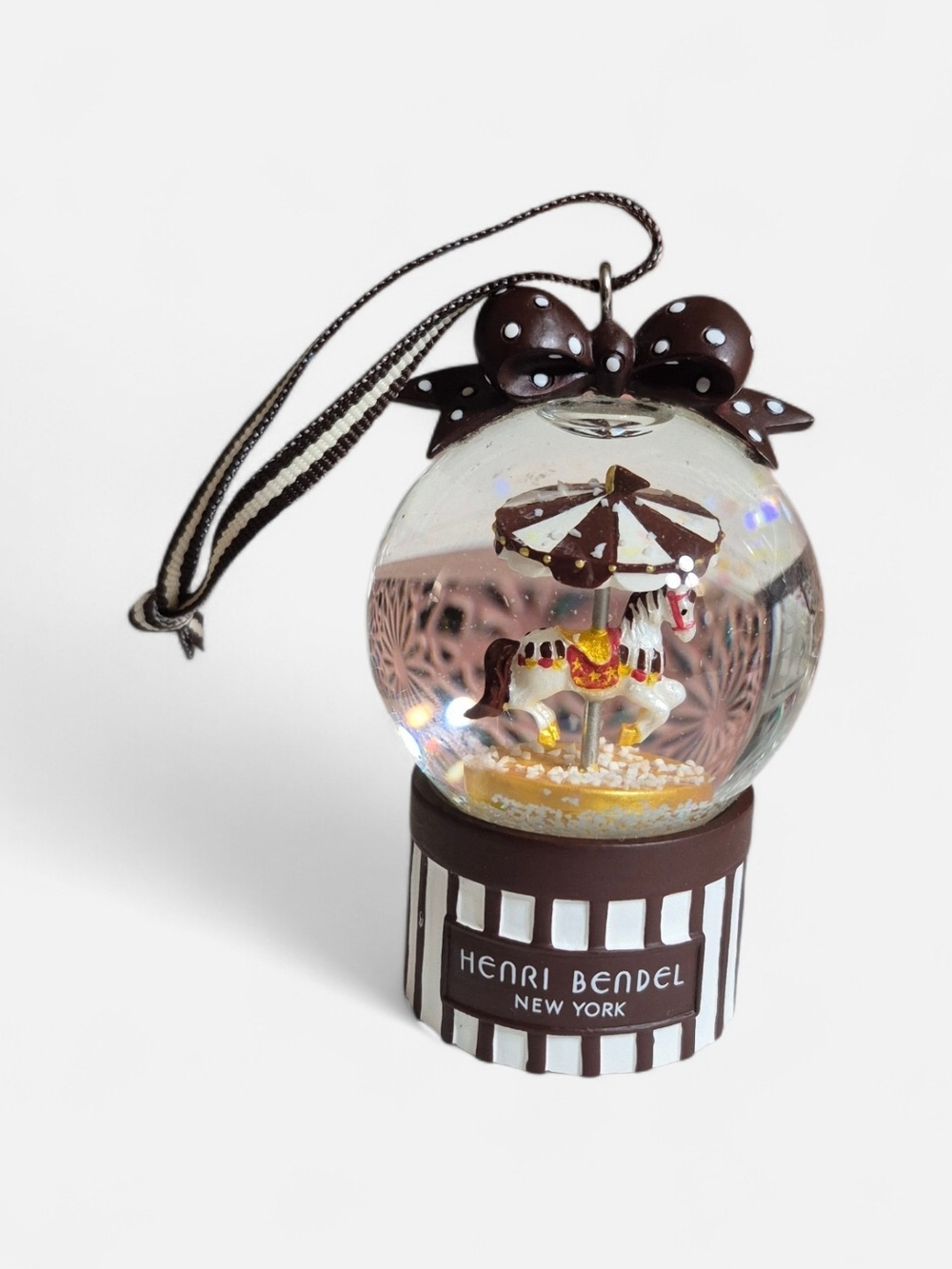 Henri Bendel Bundle Snow Globe Ornaments, Compact, Keychain, & Pouch - Picture 2 of 7